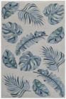 KAS Cove 3005 Ivory Blue Leaves