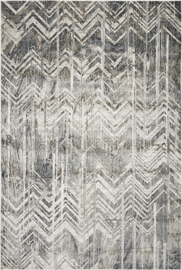 Montreal Chevron 4758 Grey by KAS Oriental Rugs