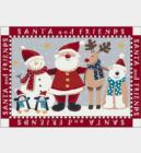 Milliken Seasonal Inspirations Winter SantaandFriends4533 Indian Red 235