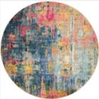 Nourison Celestial CES09 Blue Yellow