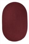 Rhody Rug Solid Poly S022 Burgundy