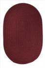 Rhody Rug Solid Poly S022 Burgundy