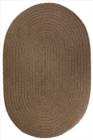 Rhody Rug Solid Poly S027 Brown Velvet