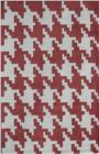 Rugs America Jourdan 6225A Houndstooth Red