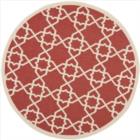 Safavieh Courtyard CY6032248 Red Beige