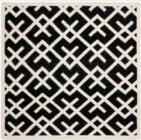 Safavieh Dhurries DHU552L Black Ivory