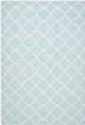 Safavieh Dhurries DHU554B Light Blue Ivory