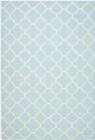 Safavieh Dhurries DHU554B Light Blue Ivory