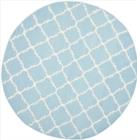 Safavieh Dhurries DHU554B Light Blue Ivory