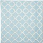 Safavieh Dhurries DHU554B Light Blue Ivory