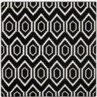 Safavieh Dhurries DHU556L Black Ivory