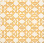 Safavieh Dhurries DHU751C Ivory Yellow