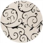 Safavieh Florida Shag SG455 1290 Ivory Black