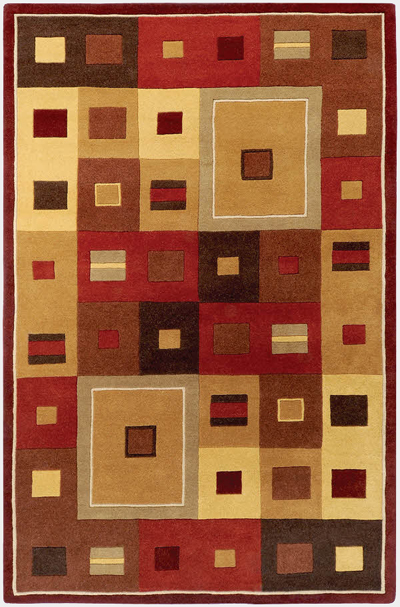 Forum Fm 7014 Burgundy Gold Brown By Surya Carpet Inc